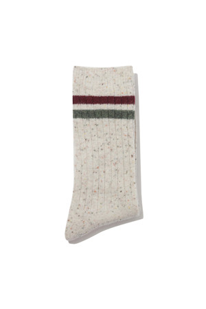 Ivory Stripe Socks