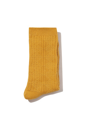 Yellow Rib Socks