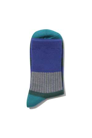 Blue Block Socks