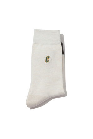 Ivory Embroidery Socks