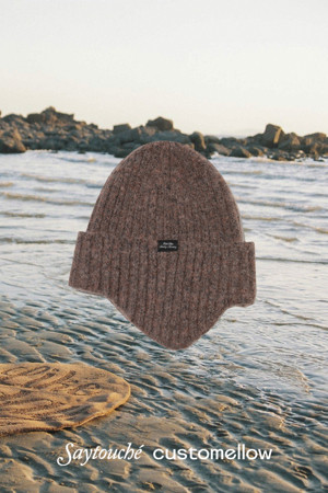 [SAY TOUCHÉ] Brown Wool Blended Beanie