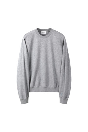 [Online Only] Grey Relaxed Melange Sweatshirt