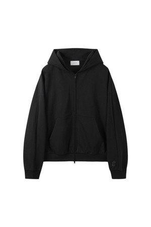 [Online Only] Black Relaxed Zip Hoodie