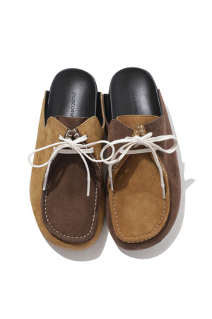 suede tyrolean mule 