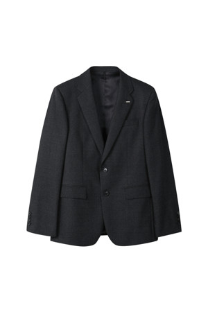 Grey Micro Patterned Suit Jacket