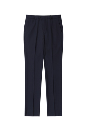 Fitecom Navy Plain Suit Pants