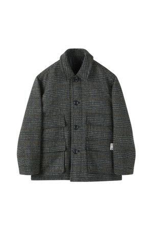 Khaki Harristweed Wool Jacket