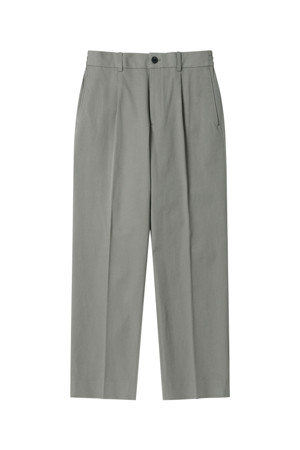 Khaki Tapered Fit Cotton Pants