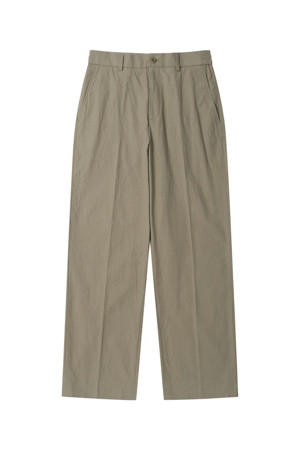 Beige Relaxed Fit Creased Setup Pants