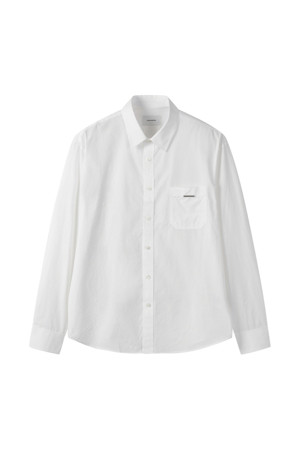 White Regular Fit Solid Shirt