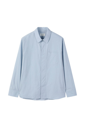 Blue Relaxed Fit Front Line Shirt