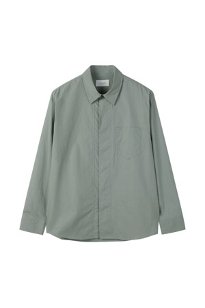 Green Relaxed Fit Front Line Shirt