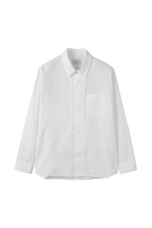 White Relaxed Fit Front Line Shirt