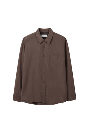 Wine Relaxed Fit Rayon Shirt