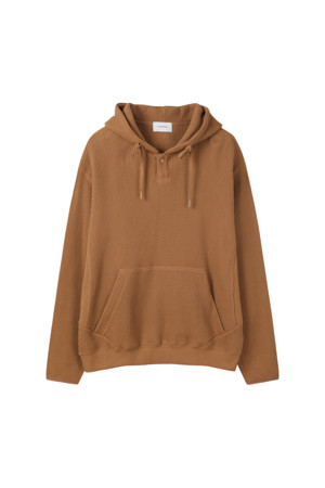 Orange Waffle Texture Hoodie