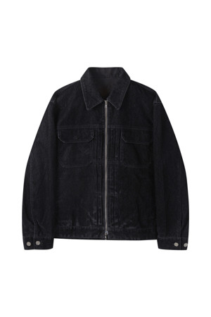 Black Velvet Denim Jacket