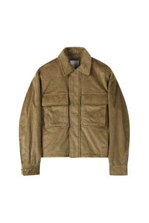 Beige Corduroy Blouson