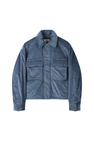 Blue Corduroy Blouson