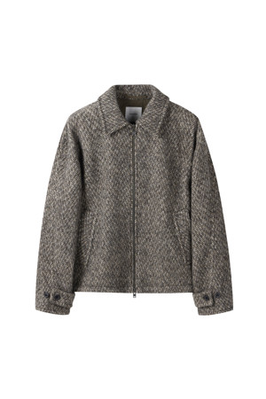 Beige Tweed Wool Jacket