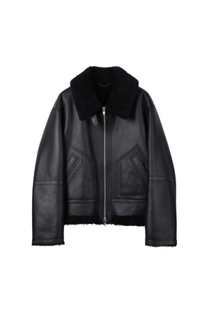 Black Leather Mustang Jacket