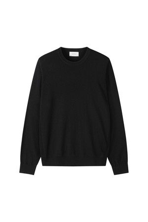 Black Fine Wool Sweater