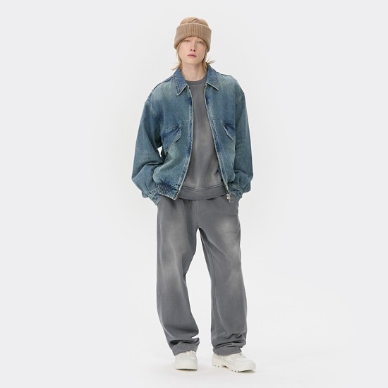블루 데님 디트로이트 자켓