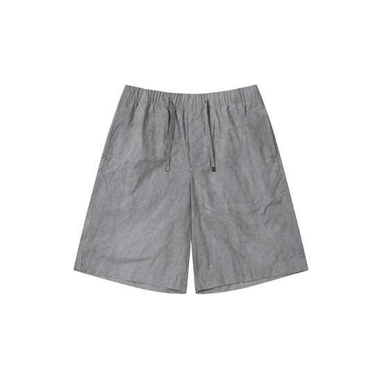Grey Dyed Banding Shorts
