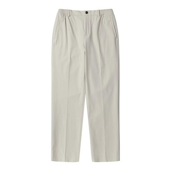 Ivory Tapered Fit Cotton Pants