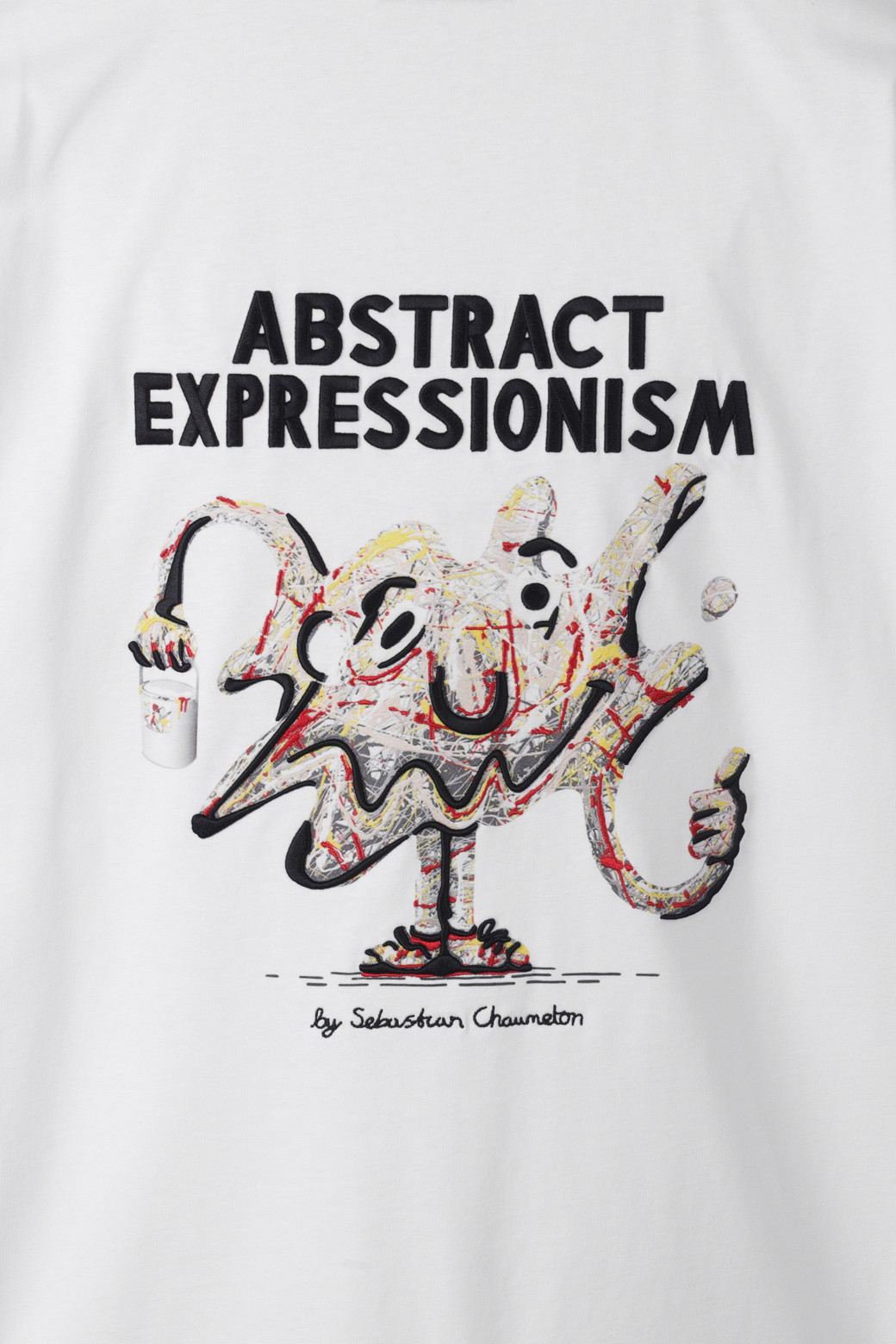 CUSTOMELLOW - 반팔티셔츠 - White Graphic T-shirt