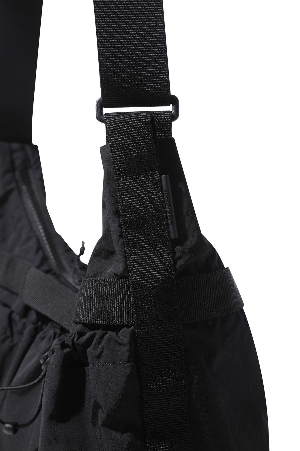CUSTOMELLOW - 숄더/크로스백 - Black Draw String Cross Bag