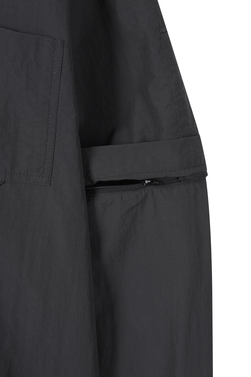 CUSTOMELLOW - 긴팔셔츠 - Grey Detachable Setup Shirt