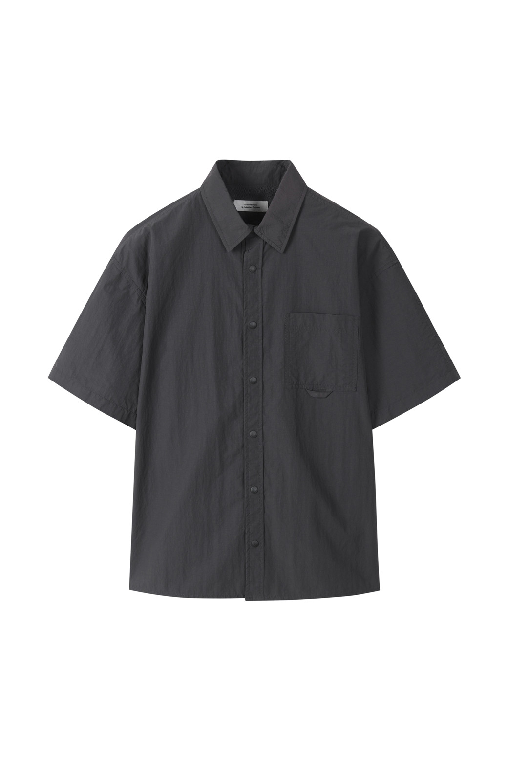CUSTOMELLOW - 긴팔셔츠 - Grey Detachable Setup Shirt