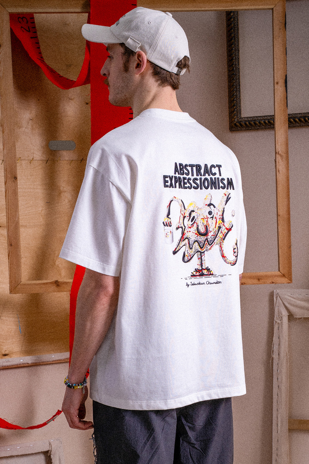 CUSTOMELLOW - 반팔티셔츠 - White Graphic T-shirt