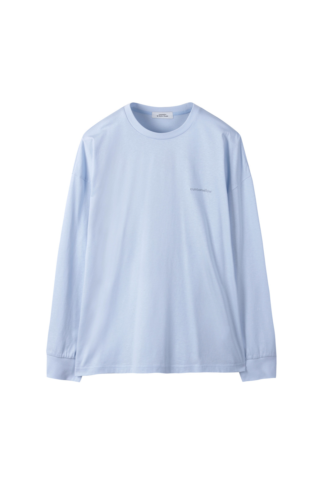 CUSTOMELLOW - 긴팔티셔츠 - Blue Graphic Long Sleeve T-shirt