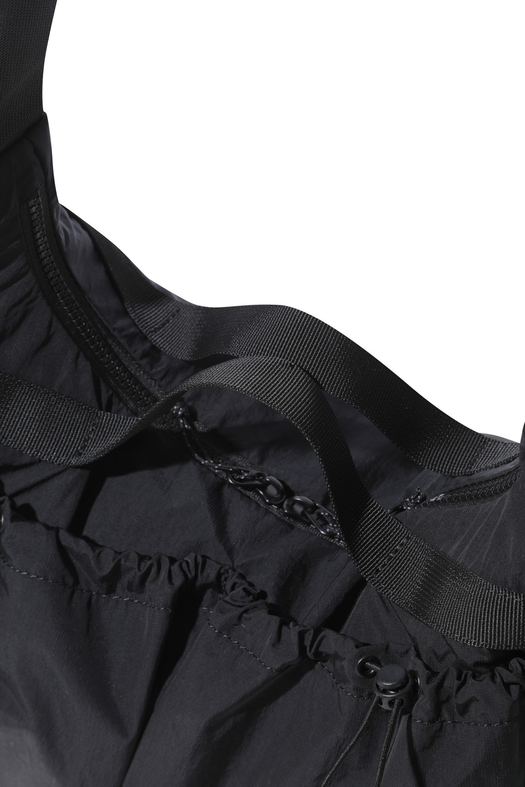CUSTOMELLOW - 숄더/크로스백 - Black Draw String Cross Bag