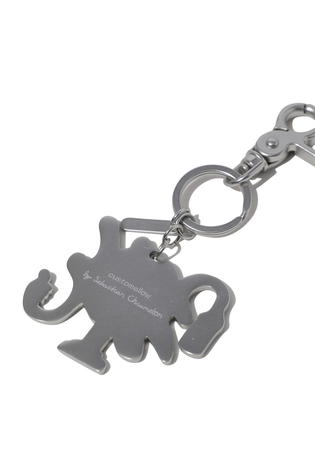 CUSTOMELLOW - 기타소품 - Silver Graphic Key Ring