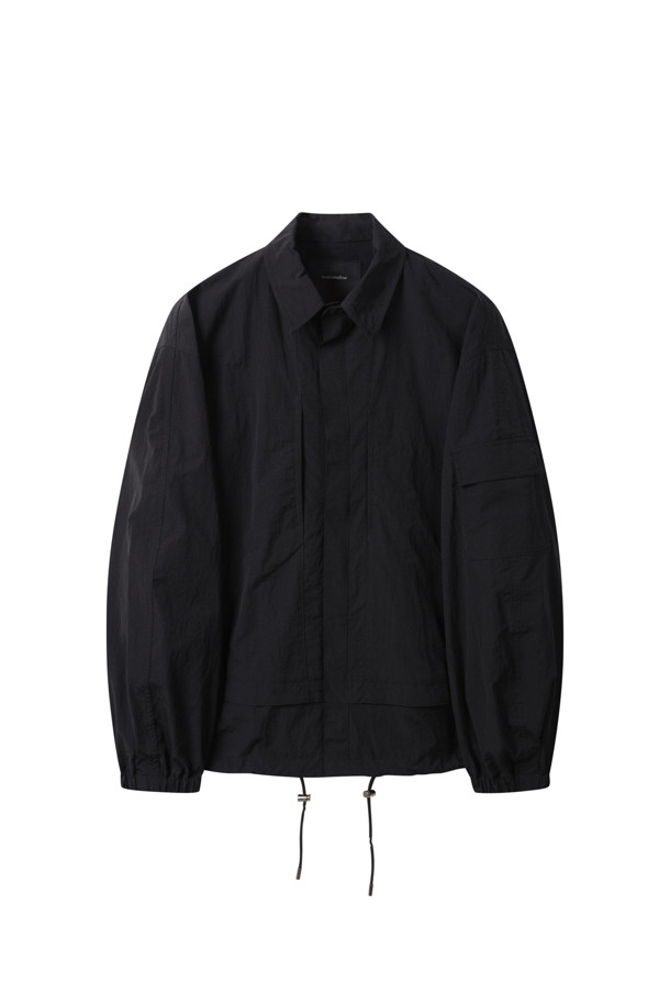 CUSTOMELLOW - 블루종/점퍼 - Black Nylon Coach Jacket