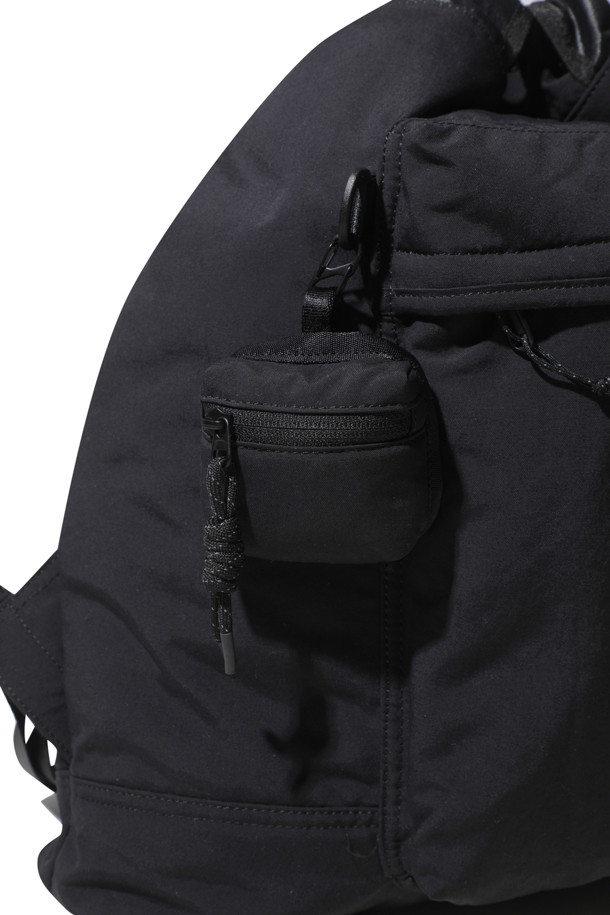 CUSTOMELLOW - 백팩 - Black Nylon Two-way Backpack