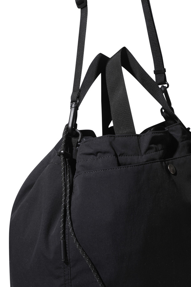 CUSTOMELLOW - 토트백 - Black Nylon Two-way Tote Bag