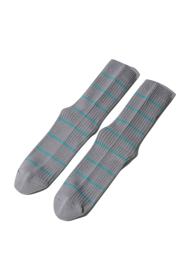 CUSTOMELLOW - 양말 - Mint Stripe Socks