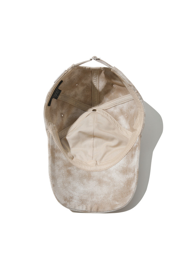 CUSTOMELLOW - 모자 - Beige Graphic Embroidery Cap