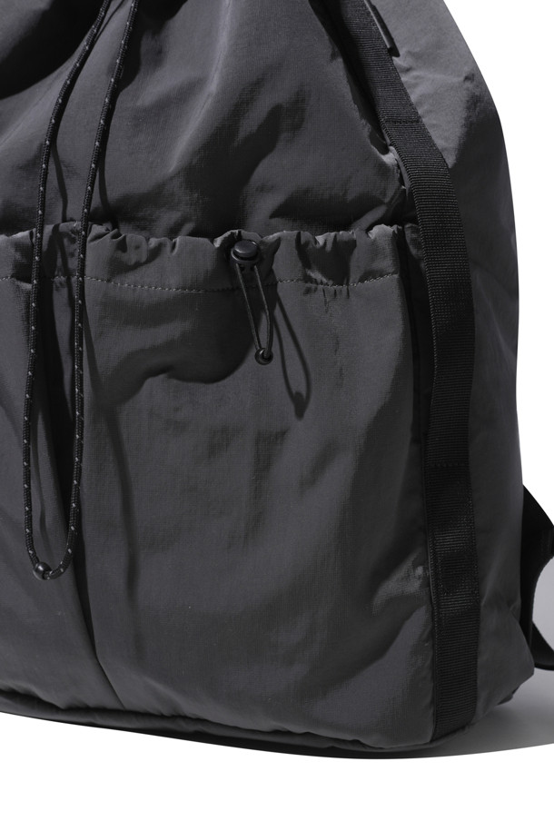 CUSTOMELLOW - 숄더/크로스백 - [Online Only] Grey Draw String Backpack 