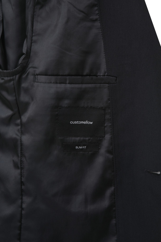 CUSTOMELLOW - 수트/블레이저자켓 - Black Slim Fit Setup Jacket
