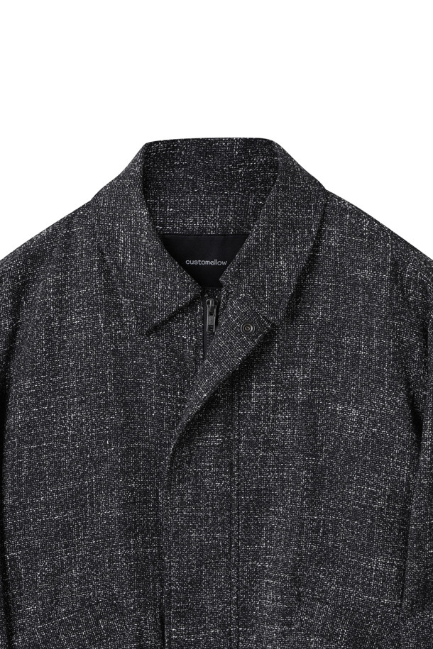 CUSTOMELLOW - 사파리/필드자켓 - Black Marzotto Tweed Jacket