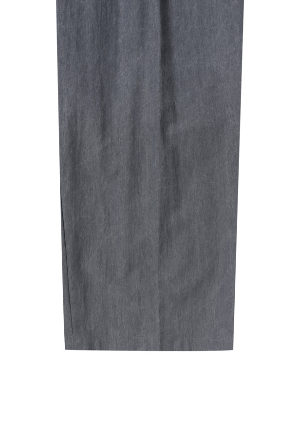 CUSTOMELLOW - 캐주얼팬츠 - Grey Wide Fit Dyed Rayon Pants