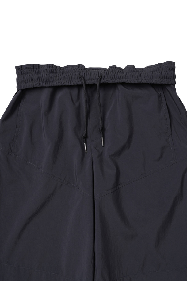 CUSTOMELLOW - 하프팬츠 - Black Zip Layered Shorts