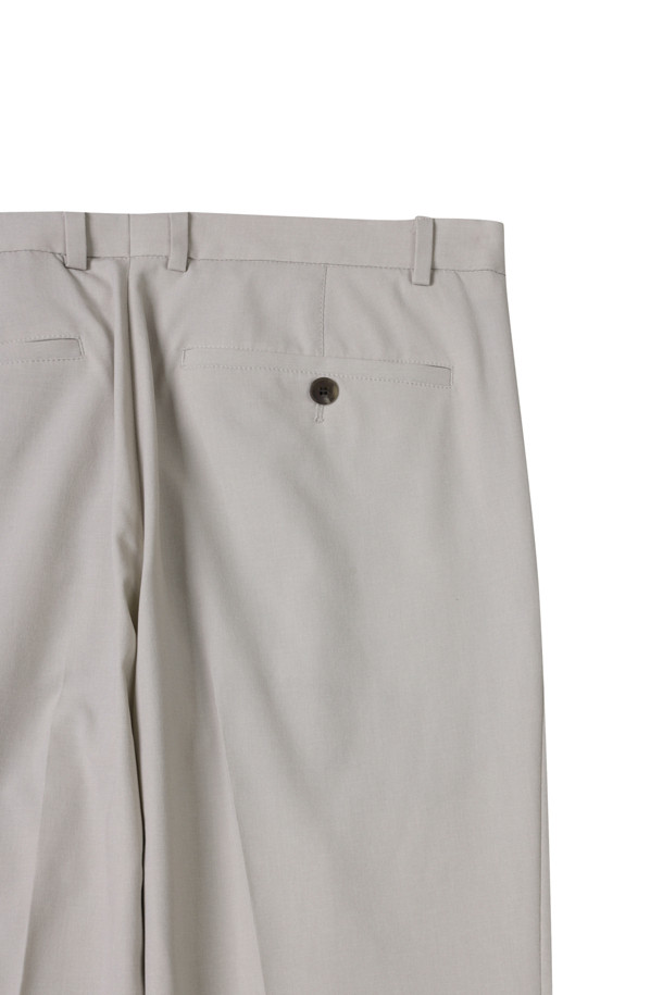 CUSTOMELLOW - 캐주얼팬츠 - Ivory Slim Fit Setup Pants