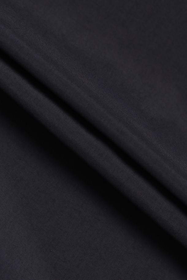 CUSTOMELLOW - 반팔셔츠 - Black Toray Woven Half Shirt