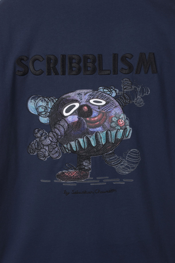 CUSTOMELLOW - 반팔티셔츠 - Navy Graphic T-shirt