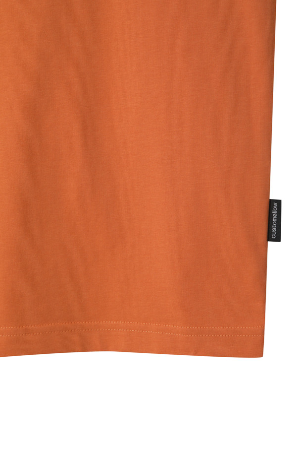 CUSTOMELLOW - 반팔티셔츠 - [Ron Mueck] Orange Graphic T-shirt